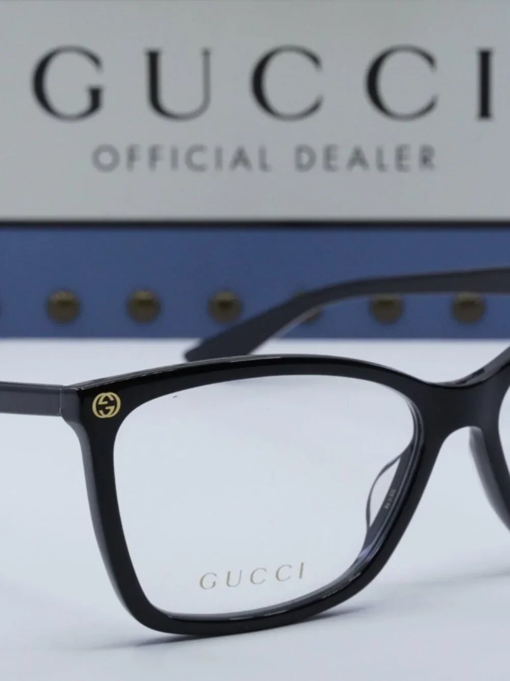 Gucci GG0025O 001 Cat Eye Eyeglasses - Black
